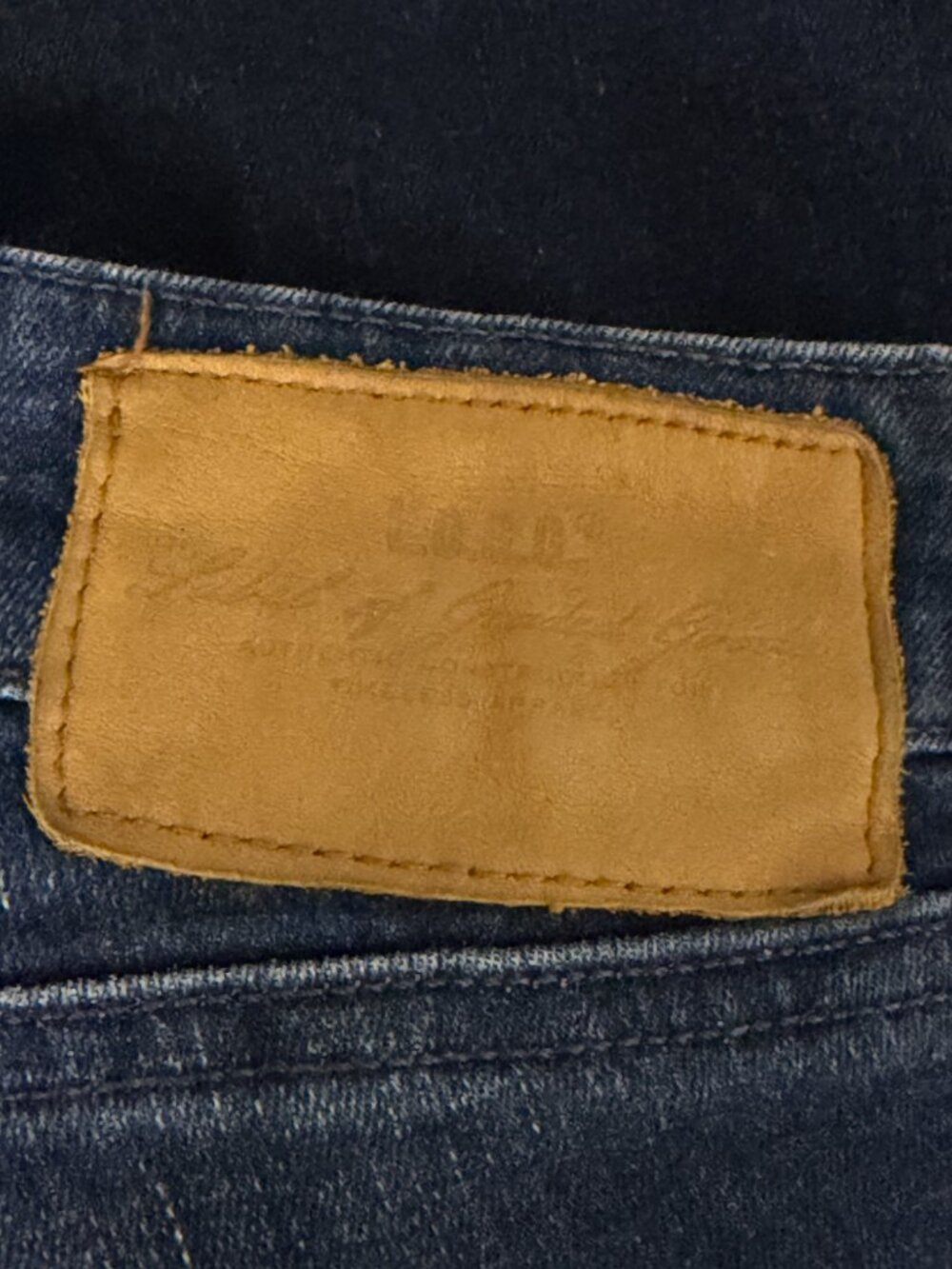H&M LOGG Skinny Jeans Low Rise Pants Women Dark Blue Rinse 27 - Picture 6 of 8